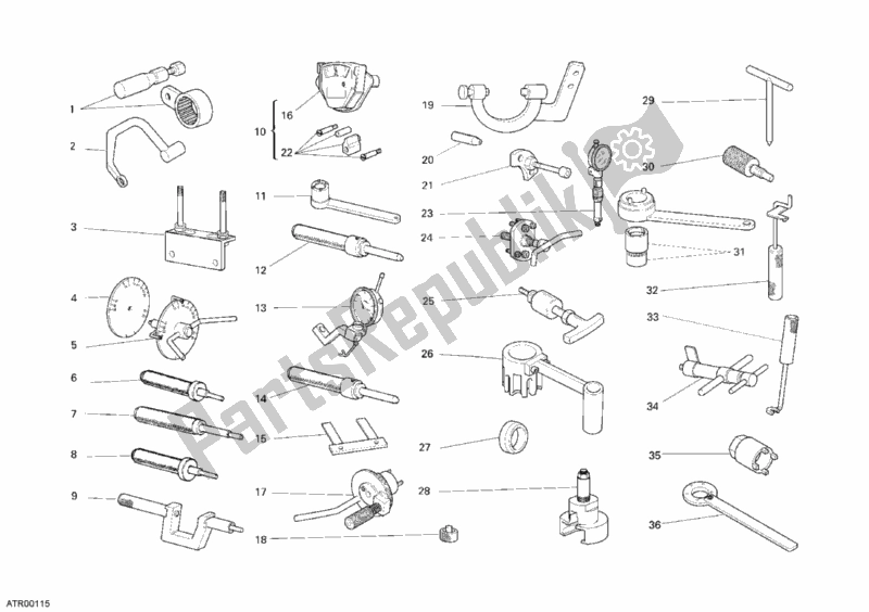 All parts for the Workshop Service Tools, Engine of the Ducati Sportclassic Sport 1000 S USA 2007